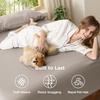image:imageBedsure Queen Fitted Sheet Only 100 Rayon Derived from Bamboo Breathable amp Soft PureWoven Cooling Bottom Sheet for Hot Sleepers Deep Pocket Up to 18 with 4 Elastic Corner Straps BlackTaupe