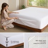 image:imageBedsure Queen Fitted Sheet Only 100 Rayon Derived from Bamboo Breathable amp Soft PureWoven Cooling Bottom Sheet for Hot Sleepers Deep Pocket Up to 18 with 4 Elastic Corner Straps BlackWhite