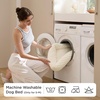 image:imageBedsure Washable Fluffy Cute Cat Bed for Indoor Cats amp Kitten20 Inch Cream  Bubble Fleece Kitten Bed Cuddler Cat Couch with Neck Bolster for Small Dogs Machine Washable AntiSlip Base Up to 10 lbsGrey