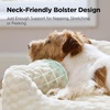 image:imageBedsure Washable Fluffy Cute Cat Bed for Indoor Cats amp Kitten20 Inch Cream  Bubble Fleece Kitten Bed Cuddler Cat Couch with Neck Bolster for Small Dogs Machine Washable AntiSlip Base Up to 10 lbsGrey