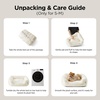 image:imageBedsure Washable Fluffy Cute Cat Bed for Indoor Cats amp Kitten20 Inch Cream  Bubble Fleece Kitten Bed Cuddler Cat Couch with Neck Bolster for Small Dogs Machine Washable AntiSlip Base Up to 10 lbsCamel Brown