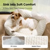 image:imageBedsure Washable Fluffy Cute Cat Bed for Indoor Cats amp Kitten20 Inch Cream  Bubble Fleece Kitten Bed Cuddler Cat Couch with Neck Bolster for Small Dogs Machine Washable AntiSlip Base Up to 10 lbsCream