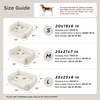 image:imageBedsure Washable Fluffy Cute Cat Bed for Indoor Cats amp Kitten20 Inch Cream  Bubble Fleece Kitten Bed Cuddler Cat Couch with Neck Bolster for Small Dogs Machine Washable AntiSlip Base Up to 10 lbsCream