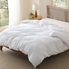 image:imageBedsure Duvet Cover Queen Size Only  Prewashed CottonLike Polyester Extra Soft All Season Bedding Includes 1 Duvet Cover 90x90 Inches with Zipper Closure Black Comforter Not Included00  White Only Duvet Cover