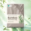 image:imageBedsure Queen Fitted Sheet Only 100 Rayon Derived from Bamboo Breathable amp Soft PureWoven Cooling Bottom Sheet for Hot Sleepers Deep Pocket Up to 18 with 4 Elastic Corner Straps BlackTaupe