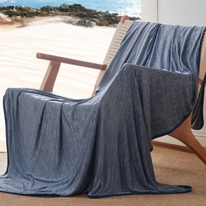 image:imageBedsure Celestial Blue Cooling Blanket for Hot Sleepers  Summer Cold Throw Blanket for Bed ArcChill Lightweight Summer Bedding Cool Thin Ice Cold Throws with Rayon Derived from Bamboo 50x7002 Navy