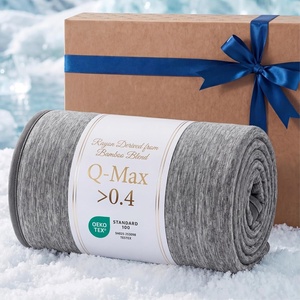 image:imageBedsure Celestial Blue Cooling Blanket for Hot Sleepers  Summer Cold Throw Blanket for Bed ArcChill Lightweight Summer Bedding Cool Thin Ice Cold Throws with Rayon Derived from Bamboo 50x7001 Dark Grey
