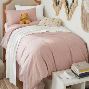 image:imageBedsure Duvet Cover Queen Size with Fitted Sheet  4 Pieces Prewashed Polyester Soft Bedding Set Includes 1 Duvet Cover 90x90 with Zipper Closure 2 Pillow Shams 1 Fitted Sheet Bright White01  Rose Pink No Comforter