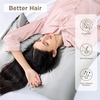 image:imageBedsure Bundle of Satin Pillowcase 20x30 amp 1 Cotton Waffle Blanket 66x90
