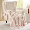 image:imageBedsure Crystal Pink Fleece Blanket amp Throw Pillow Covers Crystal Pink