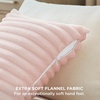image:imageBedsure Crystal Pink Fleece Blanket amp Throw Pillow Covers Crystal Pink