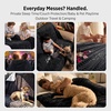 image:imageBedsure Bubble Waterproof Blanket for Bed  Soft Fleece Reversible Dog Blankets for Large Dogs Waterproof Couch Sofa Cover Bed Protector BlackGrey Queen 90x90 inchesBlackGrey