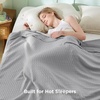image:imageBedsure Cooling Blanket of Rayon Derived from Bamboo  Lightweight Breathable Cotton Summer Blankets Queen Size for Hot Sleepers Luxury Throws for Bed Couch and Sofa White 90x90 InchesGrey