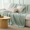 image:imageBedsure Cooling Blanket of Rayon Derived from Bamboo  Lightweight Breathable Cotton Summer Blankets Queen Size for Hot Sleepers Luxury Throws for Bed Couch and Sofa White 90x90 InchesGreen