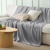 image:imageBedsure Cooling Blanket of Rayon Derived from Bamboo  Lightweight Breathable Cotton Summer Blankets Queen Size for Hot Sleepers Luxury Throws for Bed Couch and Sofa White 90x90 InchesGrey