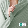 image:imageBedsure Cooling Blanket of Rayon Derived from Bamboo  Lightweight Breathable Cotton Summer Blankets Queen Size for Hot Sleepers Luxury Throws for Bed Couch and Sofa White 90x90 InchesGreen