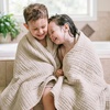 image:imageBedsure Cooling Muslin Blanket Queen Size for Bed Summer Gauze Blanket for Adults 55 Rayon Derived from Bamboo amp 45 Cotton Breathable Lightweight Soft for Hot Sleepers White 90x90 Inches01  Beige