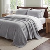 image:imageBedsure Cooling Muslin Blanket Queen Size for Bed Summer Gauze Blanket for Adults 55 Rayon Derived from Bamboo amp 45 Cotton Breathable Lightweight Soft for Hot Sleepers White 90x90 Inches04  Grey