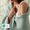 image:imageBedsure Cooling Muslin Blanket Queen Size for Bed Summer Gauze Blanket for Adults 55 Rayon Derived from Bamboo amp 45 Cotton Breathable Lightweight Soft for Hot Sleepers White 90x90 Inches03  Sage Green