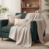 image:imageBedsure Cooling Muslin Blanket Queen Size for Bed Summer Gauze Blanket for Adults 55 Rayon Derived from Bamboo amp 45 Cotton Breathable Lightweight Soft for Hot Sleepers White 90x90 Inches01  Beige