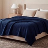 image:imageBedsure Cooling Muslin Blanket Queen Size for Bed Summer Gauze Blanket for Adults 55 Rayon Derived from Bamboo amp 45 Cotton Breathable Lightweight Soft for Hot Sleepers White 90x90 Inches05  Navy Blue