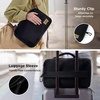 image:imageBedsure Travel Blanket Set with Inflatable Neck Pillow and Eye Mask  Lightweight 3in1 Airplane Packable Blanket Compact Travel Essentials GreyBlack