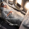image:imageBedsure Travel Blanket Set with Inflatable Neck Pillow and Eye Mask  Lightweight 3in1 Airplane Packable Blanket Compact Travel Essentials GreyGrey