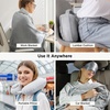 image:imageBedsure Travel Blanket Set with Inflatable Neck Pillow and Eye Mask  Lightweight 3in1 Airplane Packable Blanket Compact Travel Essentials GreyGrey