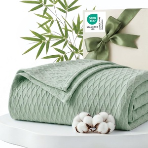 image:imageBedsure Cooling Blanket of Rayon Derived from Bamboo  Lightweight Breathable Cotton Summer Blankets Queen Size for Hot Sleepers Luxury Throws for Bed Couch and Sofa White 90x90 InchesGreen