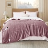 image:imageBedsure Heated Blanket Full Size Soft Electric Blanket with Preheat Grey  6 Heat6 Timer Settings 8H Auto ShutOff ETLFCC Flannel Sherpa Machine Washable Gifts for Grandma Grandpa 72x84in09  Pink