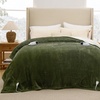 image:imageBedsure Heated Blanket Full Size Soft Electric Blanket with Preheat Grey  6 Heat6 Timer Settings 8H Auto ShutOff ETLFCC Flannel Sherpa Machine Washable Gifts for Grandma Grandpa 72x84in02  Olive Green