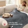 image:imageBedsure Heated Blanket Full Size Soft Electric Blanket with Preheat Grey  6 Heat6 Timer Settings 8H Auto ShutOff ETLFCC Flannel Sherpa Machine Washable Gifts for Grandma Grandpa 72x84in01  Grey