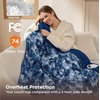 image:imageBedsure Heated Blanket Full Size Soft Electric Blanket with Preheat Grey  6 Heat6 Timer Settings 8H Auto ShutOff ETLFCC Flannel Sherpa Machine Washable Gifts for Grandma Grandpa 72x84in17  Denim Blue