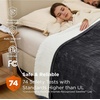 image:imageBedsure Heated Blanket Full Size Soft Electric Blanket with Preheat Grey  6 Heat6 Timer Settings 8H Auto ShutOff ETLFCC Flannel Sherpa Machine Washable Gifts for Grandma Grandpa 72x84in12  Dark Grey