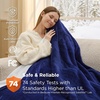 image:imageBedsure Heated Blanket Full Size Soft Electric Blanket with Preheat Grey  6 Heat6 Timer Settings 8H Auto ShutOff ETLFCC Flannel Sherpa Machine Washable Gifts for Grandma Grandpa 72x84in05  Pageant Blue