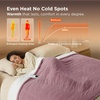 image:imageBedsure Heated Blanket Full Size Soft Electric Blanket with Preheat Grey  6 Heat6 Timer Settings 8H Auto ShutOff ETLFCC Flannel Sherpa Machine Washable Gifts for Grandma Grandpa 72x84in09  Pink
