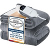 image:imageBedsure Heated Blanket Full Size Soft Electric Blanket with Preheat Grey  6 Heat6 Timer Settings 8H Auto ShutOff ETLFCC Flannel Sherpa Machine Washable Gifts for Grandma Grandpa 72x84in01  Grey