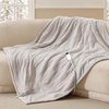 image:imageBedsure Heated Blanket Full Size Soft Electric Blanket with Preheat Grey  6 Heat6 Timer Settings 8H Auto ShutOff ETLFCC Flannel Sherpa Machine Washable Gifts for Grandma Grandpa 72x84in03  Cream