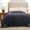 image:imageBedsure Heated Blanket Full Size Soft Electric Blanket with Preheat Grey  6 Heat6 Timer Settings 8H Auto ShutOff ETLFCC Flannel Sherpa Machine Washable Gifts for Grandma Grandpa 72x84in12  Dark Grey