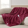image:imageBedsure Heated Blanket Full Size Soft Electric Blanket with Preheat Grey  6 Heat6 Timer Settings 8H Auto ShutOff ETLFCC Flannel Sherpa Machine Washable Gifts for Grandma Grandpa 72x84in11  Burgundy