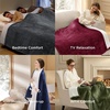 image:imageBedsure Heated Blanket Full Size Soft Electric Blanket with Preheat Grey  6 Heat6 Timer Settings 8H Auto ShutOff ETLFCC Flannel Sherpa Machine Washable Gifts for Grandma Grandpa 72x84in01  Grey