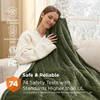 image:imageBedsure Heated Blanket Full Size Soft Electric Blanket with Preheat Grey  6 Heat6 Timer Settings 8H Auto ShutOff ETLFCC Flannel Sherpa Machine Washable Gifts for Grandma Grandpa 72x84in02  Olive Green