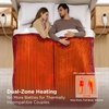 image:imageBedsure Heated Blanket Full Size Soft Electric Blanket with Preheat Grey  6 Heat6 Timer Settings 8H Auto ShutOff ETLFCC Flannel Sherpa Machine Washable Gifts for Grandma Grandpa 72x84in11  Burgundy