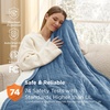 image:imageBedsure Heated Blanket Full Size Soft Electric Blanket with Preheat Grey  6 Heat6 Timer Settings 8H Auto ShutOff ETLFCC Flannel Sherpa Machine Washable Gifts for Grandma Grandpa 72x84in04  Blue