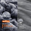 image:imageBedsure Heated Blanket Full Size Soft Electric Blanket with Preheat Grey  6 Heat6 Timer Settings 8H Auto ShutOff ETLFCC Flannel Sherpa Machine Washable Gifts for Grandma Grandpa 72x84in24  Grey