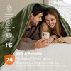 image:imageBedsure Heated Blanket Full Size Soft Electric Blanket with Preheat Grey  6 Heat6 Timer Settings 8H Auto ShutOff ETLFCC Flannel Sherpa Machine Washable Gifts for Grandma Grandpa 72x84in02  Olive Green