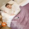 image:imageBedsure Heated Blanket Full Size Soft Electric Blanket with Preheat Grey  6 Heat6 Timer Settings 8H Auto ShutOff ETLFCC Flannel Sherpa Machine Washable Gifts for Grandma Grandpa 72x84in09  Pink