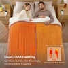 image:imageBedsure Heated Blanket Full Size Soft Electric Blanket with Preheat Grey  6 Heat6 Timer Settings 8H Auto ShutOff ETLFCC Flannel Sherpa Machine Washable Gifts for Grandma Grandpa 72x84in09  Pink