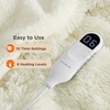 image:imageBedsure Heated Blanket Full Size Soft Electric Blanket with Preheat Grey  6 Heat6 Timer Settings 8H Auto ShutOff ETLFCC Flannel Sherpa Machine Washable Gifts for Grandma Grandpa 72x84in20  Cream