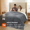 image:imageBedsure Heated Blanket Full Size Soft Electric Blanket with Preheat Grey  6 Heat6 Timer Settings 8H Auto ShutOff ETLFCC Flannel Sherpa Machine Washable Gifts for Grandma Grandpa 72x84in01  Grey